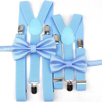 Men's and Kid's Elegant Braces and Bowtie Set - Wnkrs