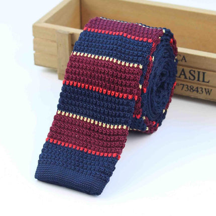 Knitted Striped Men's Ties - Wnkrs