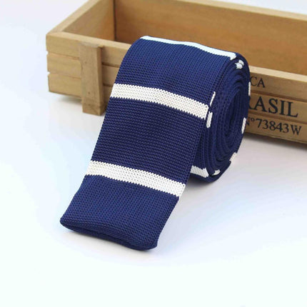 Knitted Striped Men's Ties - Wnkrs