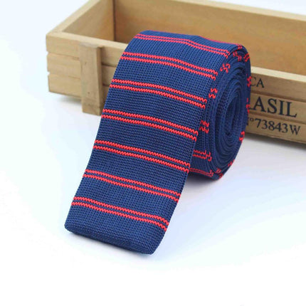 Knitted Striped Men's Ties - Wnkrs