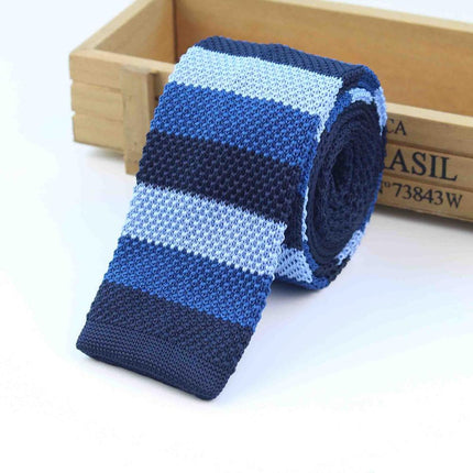 Knitted Striped Men's Ties - Wnkrs