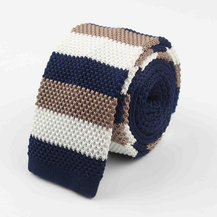 Knitted Striped Men's Ties - Wnkrs