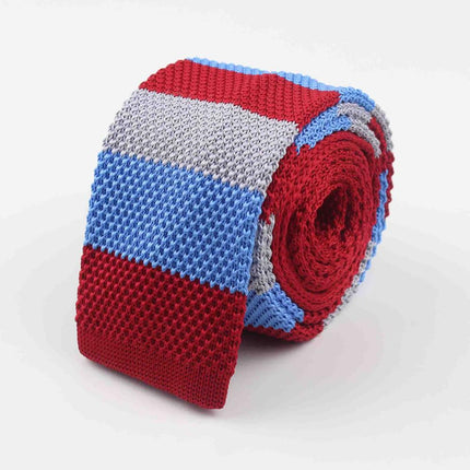 Knitted Striped Men's Ties - Wnkrs