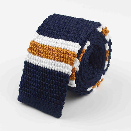 Knitted Striped Men's Ties - Wnkrs