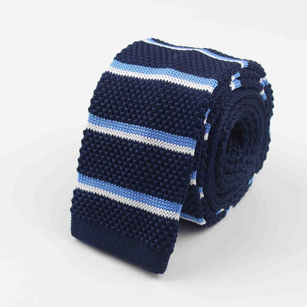 Knitted Striped Men's Ties - Wnkrs