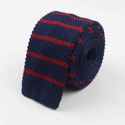 Knitted Striped Men's Ties - Wnkrs
