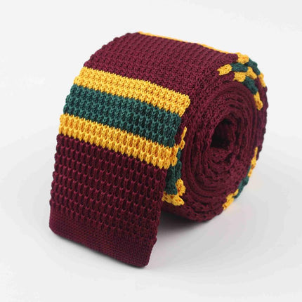 Knitted Striped Men's Ties - Wnkrs