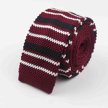 Knitted Striped Men's Ties - Wnkrs