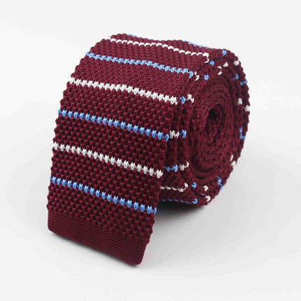 Knitted Striped Men's Ties - Wnkrs