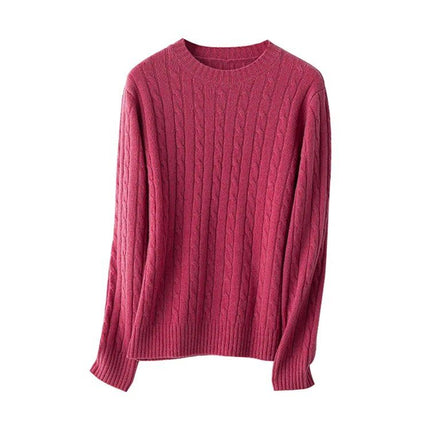 Luxurious Wool Cable Knit Pullover - Wnkrs