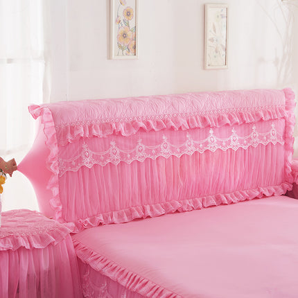 Korean Version Of The Princess Quilted Thickened Elastic All-inclusive Bed Cover Bed Head - Wnkrs