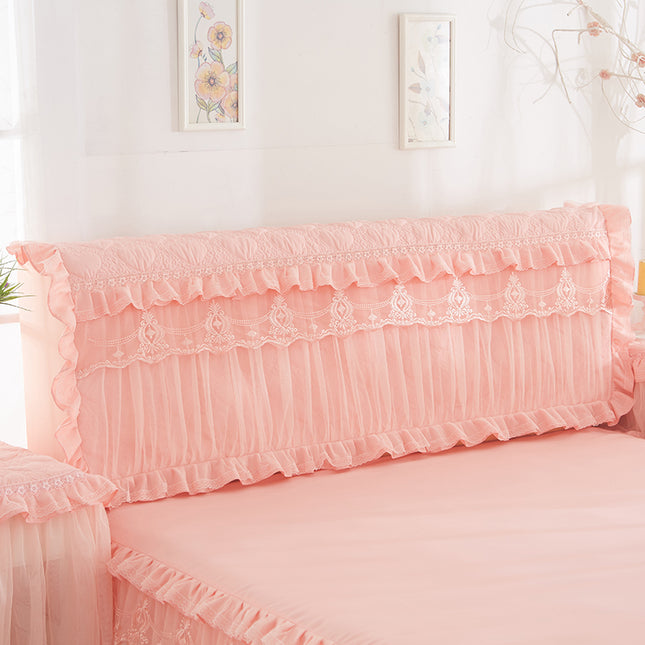 Korean Version Of The Princess Quilted Thickened Elastic All-inclusive Bed Cover Bed Head - Wnkrs