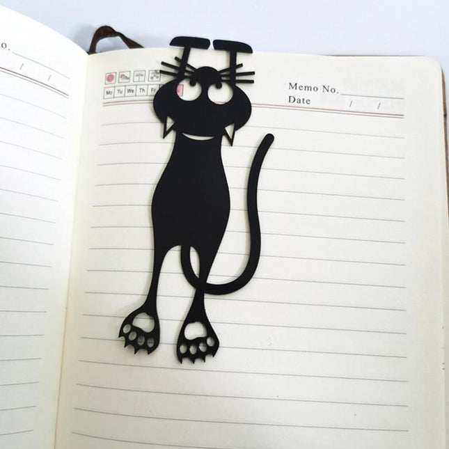 Cute Black Cat Bookmark - Wnkrs