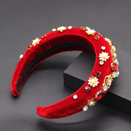 Women's Wide Baroque Pearl Decorated Headband - Wnkrs