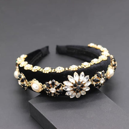 Women's Wide Baroque Pearl Decorated Headband - Wnkrs