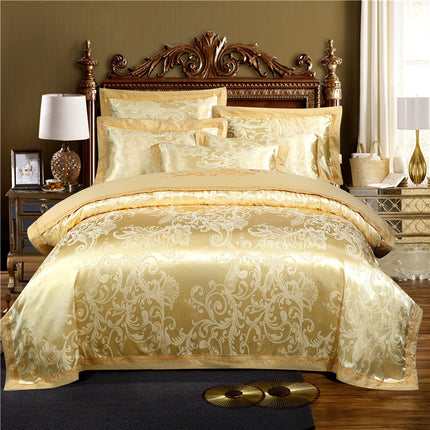 European Style Jacquard Cotton Embroidery Quilt Cover - Wnkrs