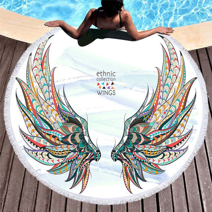 Round printed beach towel - Wnkrs