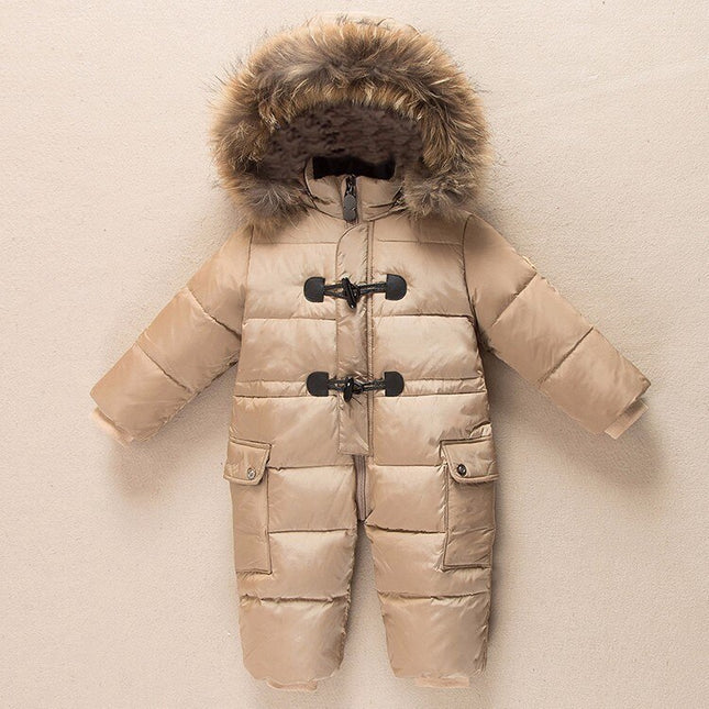 Winter Fur Hooded Snowsuit for Babies - Wnkrs