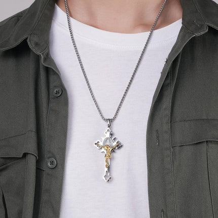 Saint Benedict Exorcism Cross Necklace - Wnkrs