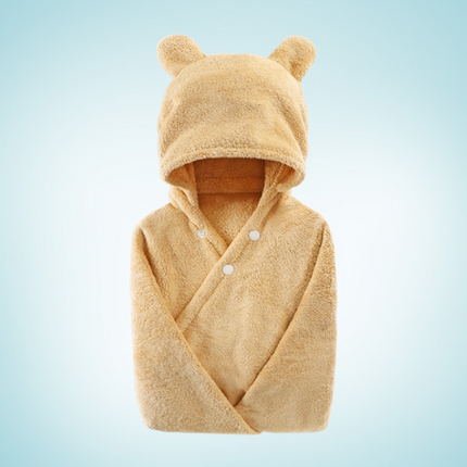 Cotton baby care hooded bath towel - Wnkrs