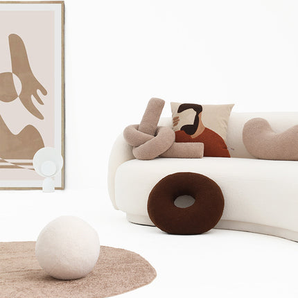 Lamb Plush Sofa Pillow Cushion Ins Living Room - Wnkrs