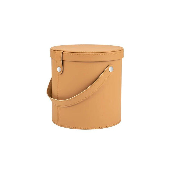 Deluxe Leather Car Trash Can with Rolling Cover - Wnkrs