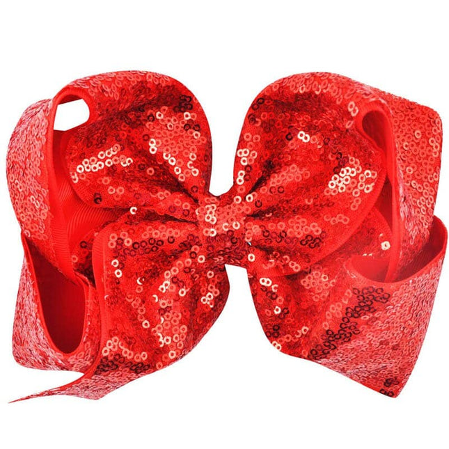 Big Sequins Printed Hair Bow for Girls - Wnkrs