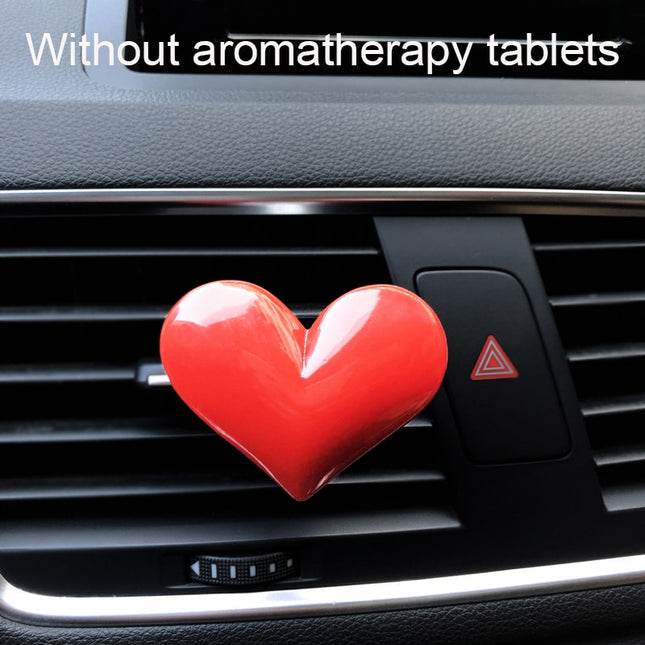 Charming Red Heart Car Air Freshener Clip - Wnkrs
