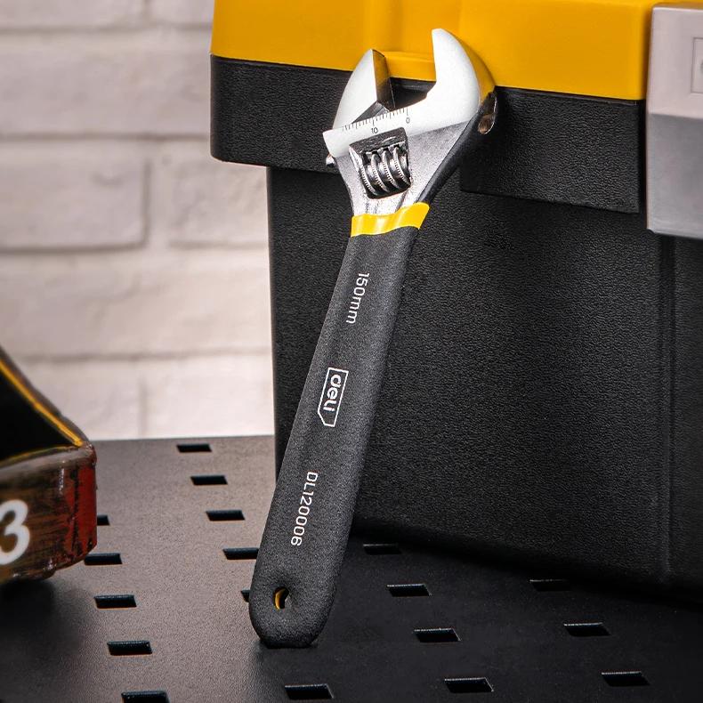 Adjustable Steel Spanner with PVC Handle