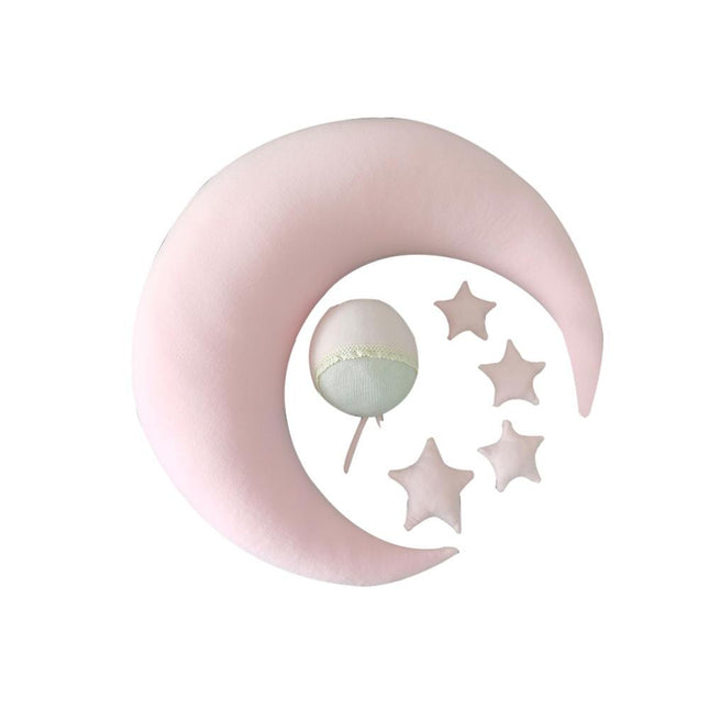 Baby Crescent Shaped Photography Cushion with Stars - Wnkrs