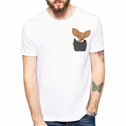 Dog in a Pocket Print T-Shirt - Wnkrs