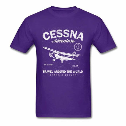 Men's Aviation Style Cotton T-Shirt - Wnkrs