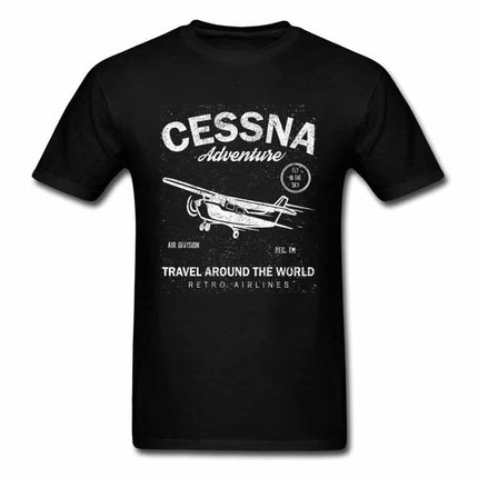 Men's Aviation Style Cotton T-Shirt - Wnkrs