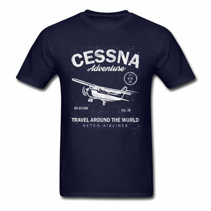 Men's Aviation Style Cotton T-Shirt - Wnkrs