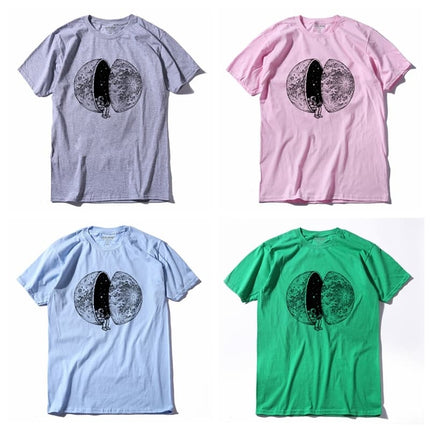 Men's Moon Printed O-Neck T-Shirt - Wnkrs