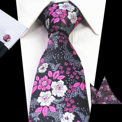 Elegant Floral Patterned Tie For Men - Wnkrs