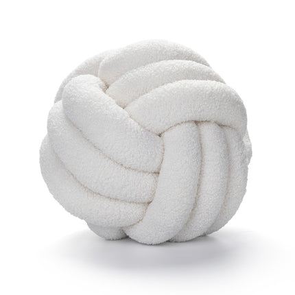 Sofa Living Room Spherical Lamb Wool Bedside Cushion - Wnkrs