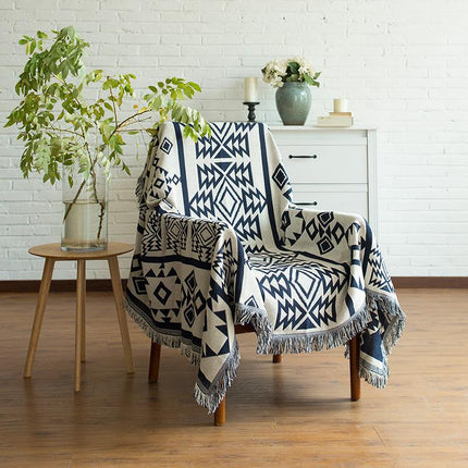 Geometric Cotton Blanket Throw Comforter - Wnkrs