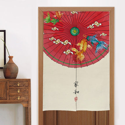 Home Kitchen Bedroom Partition Chinese Style Cloth Curtain - Wnkrs