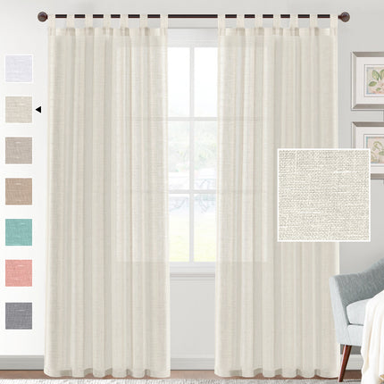 Linen Yarn Curtain Transparent Window Screen - Wnkrs