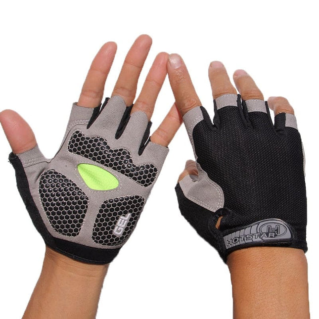 Gel Padded Half Finger Sports Gloves - Wnkrs