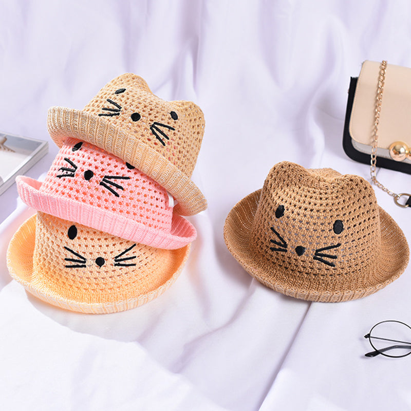 Cat-Ear Baby Bucket Hat, 48 cm