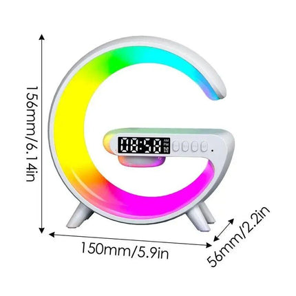 Speakers Alarm Clock Lamp With Wireless Charger - Wnkrs