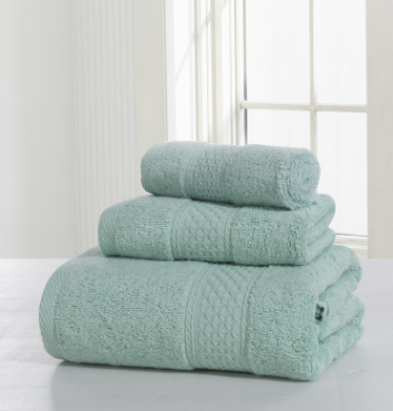 Cotton soft double-sided thickening towel skin-friendly bath towel beauty salon bathrobe bath towel set - Wnkrs