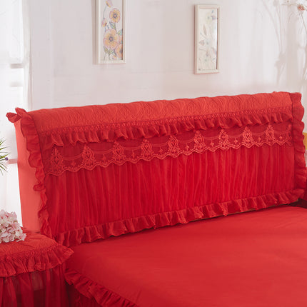 Korean Version Of The Princess Quilted Thickened Elastic All-inclusive Bed Cover Bed Head - Wnkrs