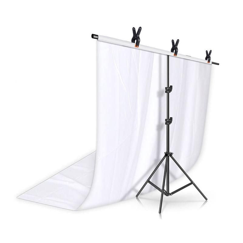 T-Shape Tripod Stand Background Backdrop Kit - Professional Photo Studio Set