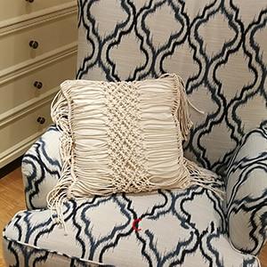 Bohemian Hand-woven Macrame Cotton Cushion Cover - Wnkrs