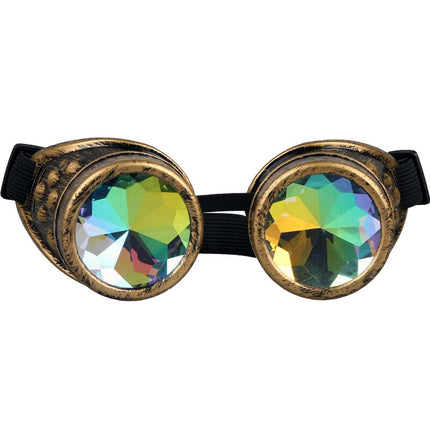 Colorful Kaleidoscope Design Steampunk Sunglasses - Wnkrs
