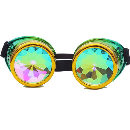 Colorful Kaleidoscope Design Steampunk Sunglasses - Wnkrs