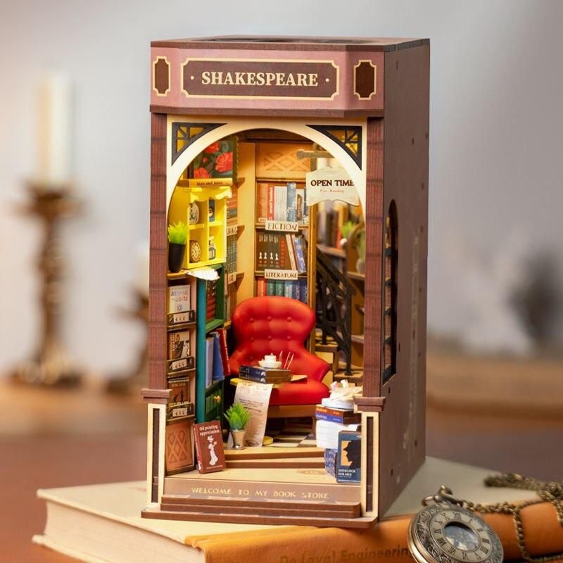 DIY Book Nook 3D Puzzle Kit